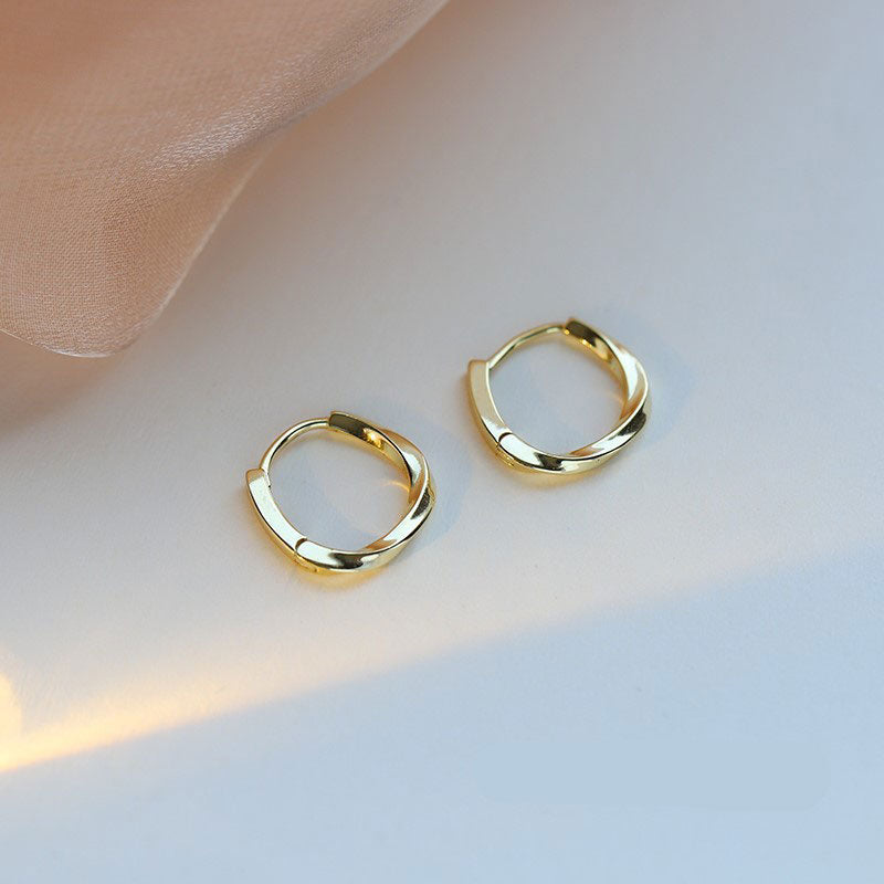 2025 Korean New Simple Temperament Circle Pearl Earrings Fashion Small Versatile Earrings  Jewelry
